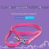 PU Leather Cat Dog Leash Soft Walking Dog Collar Leash Running Training Dog Harness Lead Leash Puppy Pet Small Dog Leash Belt